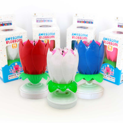 Awesome Blossom Musical Birthday Candle