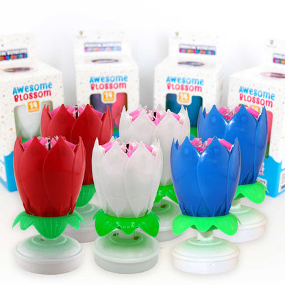 Awesome Blossom Musical Birthday Candle
