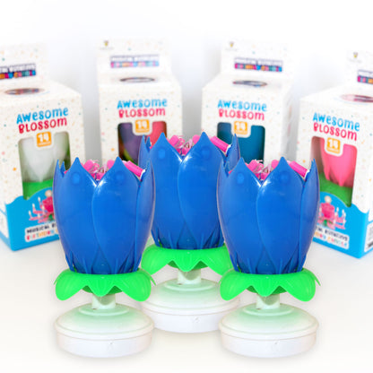 Awesome Blossom Musical Birthday Candle