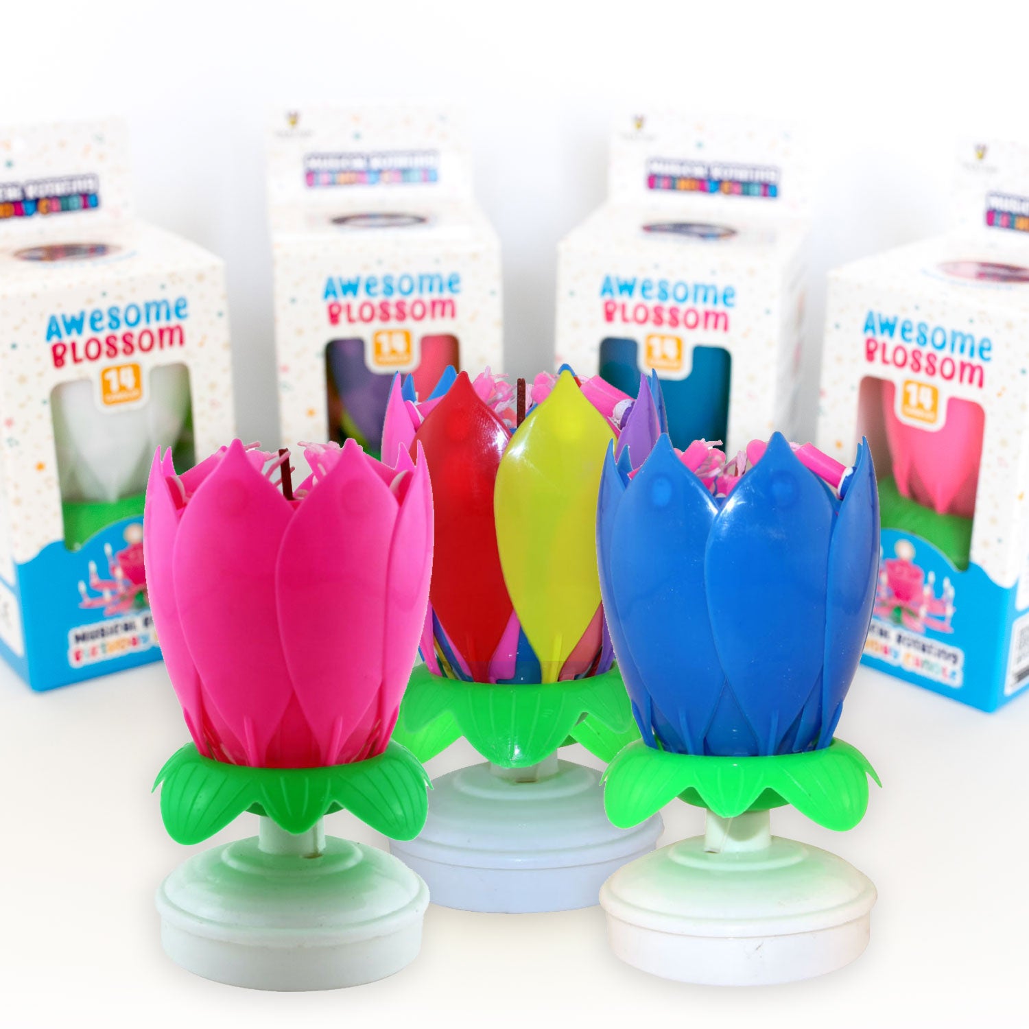 Awesome Blossom Musical Lotus Flower Birthday Candle