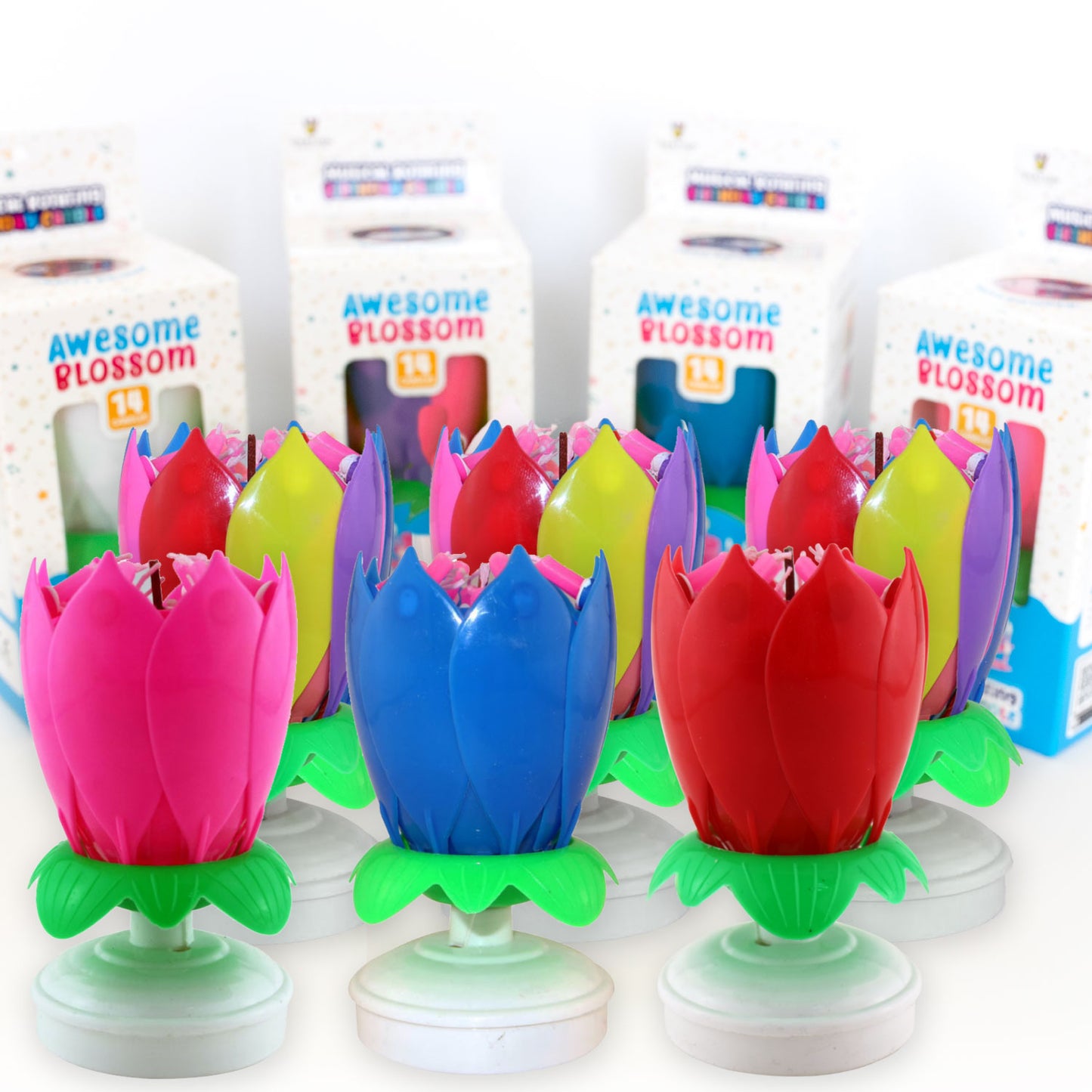 Awesome Blossom Musical Birthday Candle