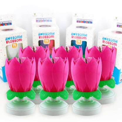 Awesome Blossom Musical Birthday Candle