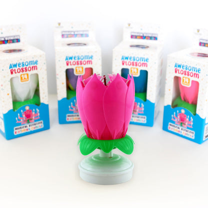 Awesome Blossom Musical Birthday Candle
