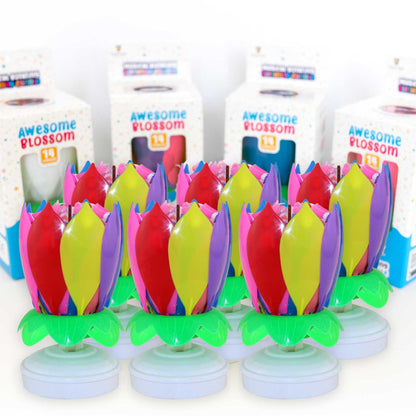 Awesome Blossom Musical Birthday Candle