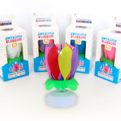 Awesome Blossom Musical Birthday Candle
