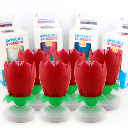 Awesome Blossom Musical Birthday Candle