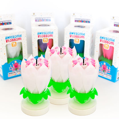 Awesome Blossom Musical Birthday Candle