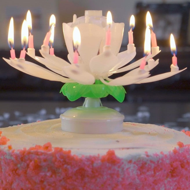 Awesome Blossom Musical Birthday Candle