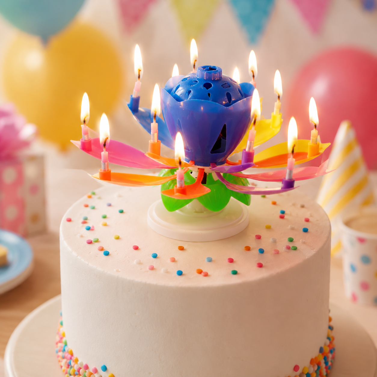 Awesome Blossom Musical Birthday Candle