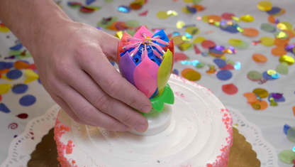Watch the Awesome Blossom Birthday Candle 